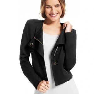 Cabi Ponte Knit Moto Jacket ~ M